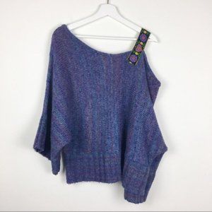 Mountian Girl Clothing Boho off Shoulder Sweater